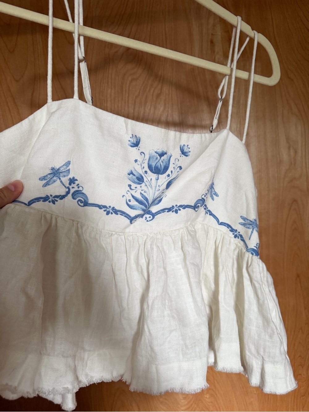 Free People White Spaghetti Strap Tank Top - Picture 2 of 4